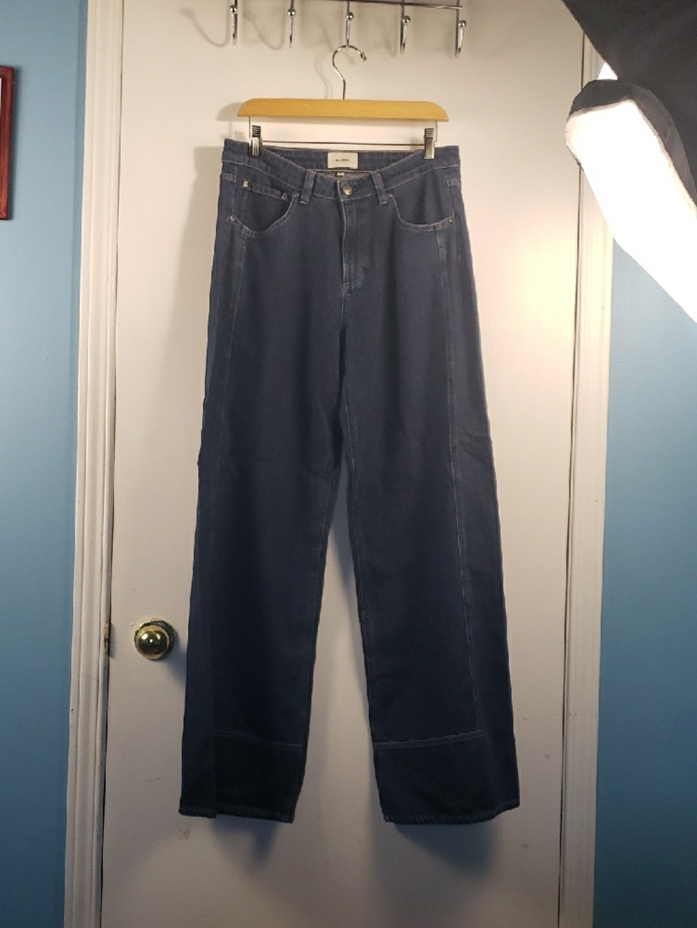 DL1961 Alex Baggy Wide Leg Low Rise 32” JeansSize 27 - Picture 4 of 10